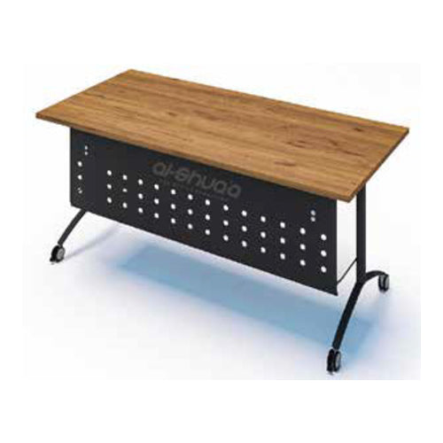 Standing Desk with Metal Legs and 4 Castros