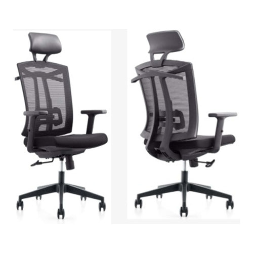 Ergonomic Executive Mesh High-Back Office Chair, Black