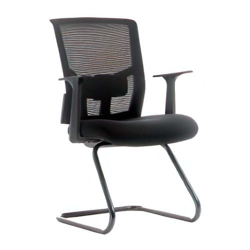 Mesh Mid-Back Meeting Chair, Black