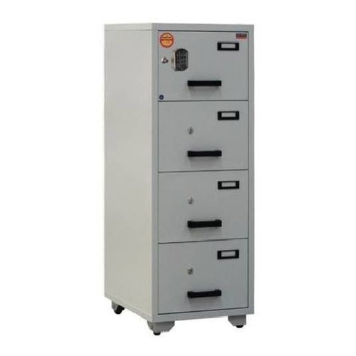 Valberg Fire Resistant Cabinet, 4 Drawers, Digital & Lock Key, FC 4E-KK