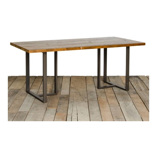 Heavy Duty Wooden Workbench with Steel Frame, 183 x 77cm