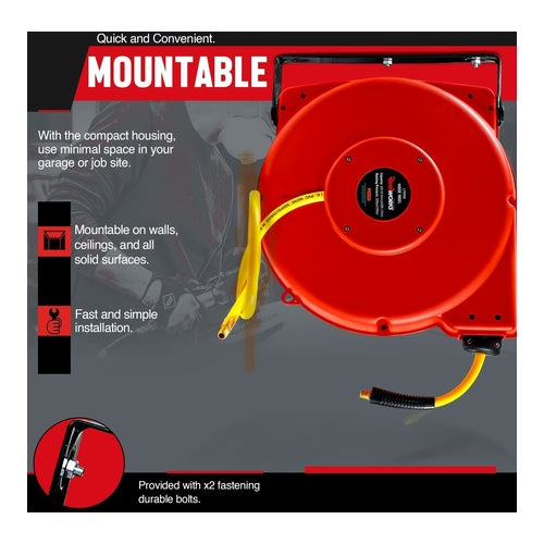 Reelworks Air Hose Reel, 3/8" x 50ft, 300psi / 20Bar, L715153A