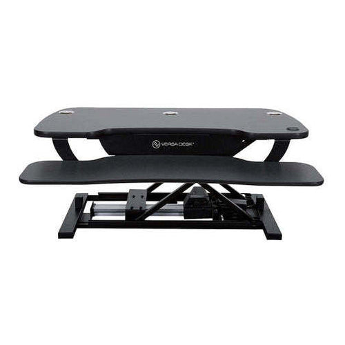 VERSADESK PowerPro Standing Desk Converter, Electric Height Adjustment, Black