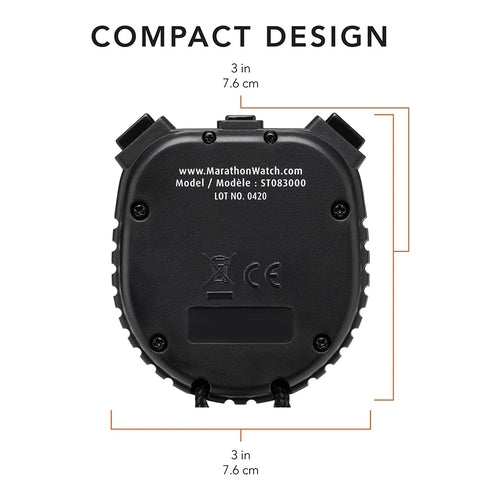 Marathon Adanac 3000 Digital Stopwatch Time, Battery Included