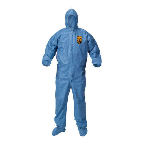 Kimberly-Clark Kleenguard A60 Chemical Resistant Coveralls, Size L, Pack of 24
