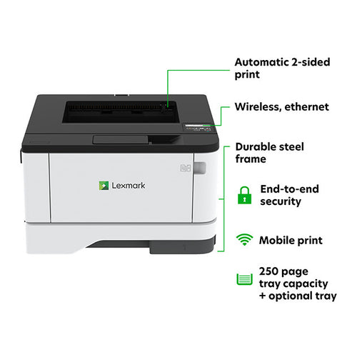 Lexmark Monochrome Laser Printer, B3442dw