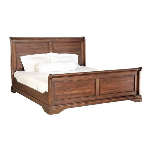 Louis Philippe French Classic Sleigh Bed, 190 x 90cm