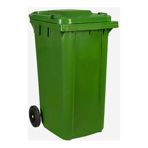 Mobile Plastic Waste Bin, 240L (63 Gallon)