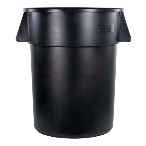 Bronco Round Waste Bin, 55 Gallon, Black
