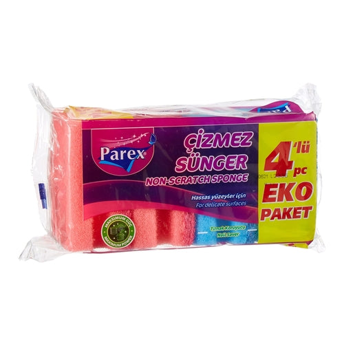 Parex Non-Scratch Sponge Scourer, Pack of 4
