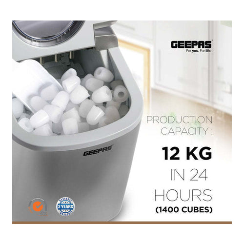 Geepas Countertop Ice Maker, 12 Kg/Day, GIM63015UK