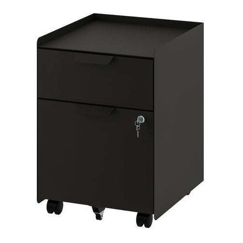 Trotten 2-Drawers On Castors with Hanging Files Drawer, 22 x 15 3/4 x 18 1/2"