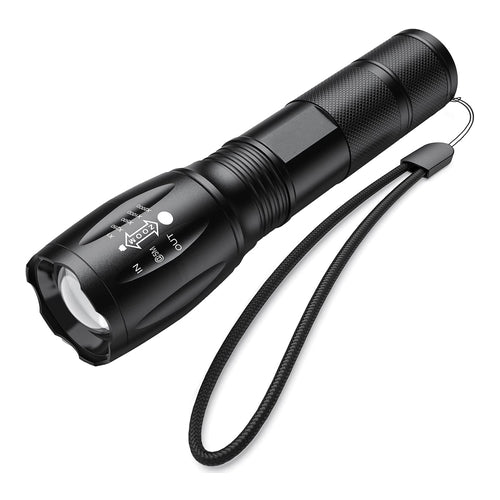 Qisebin S1000 Tactical Flashlight, 1000 Lumens, Pack of 2