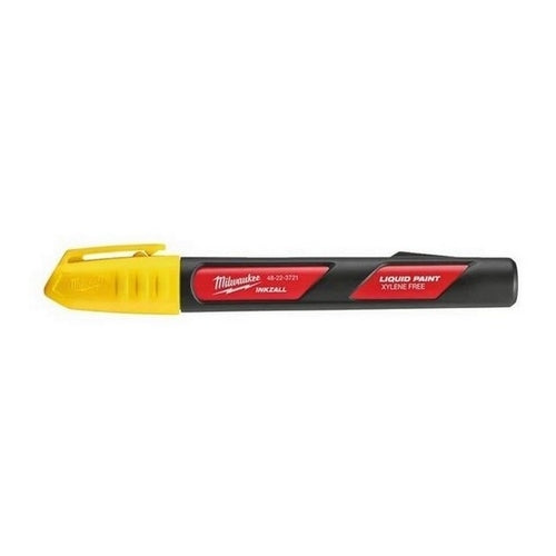 Milwaukee Inkzall Liquid Paint Markers, Yellow, 48223721