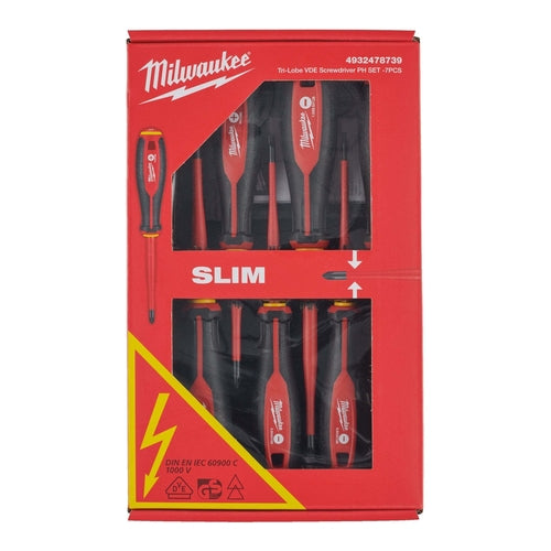 Milwaukee Tri-Lobe VDE Screwdriver Set, 7Pcs