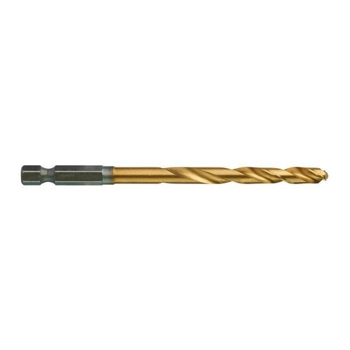 Milwaukee Showckwave HSS-G Tin Red Hex 6mm Drill Bit, 4932478181