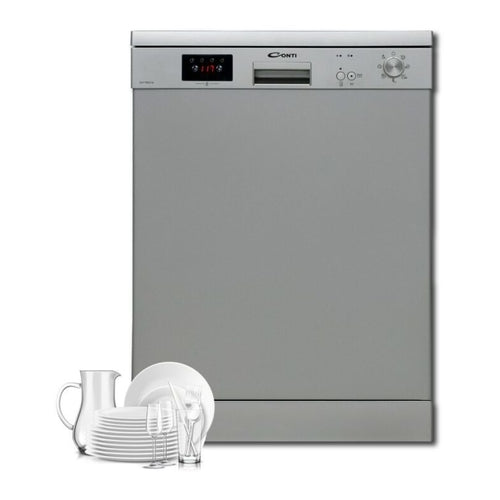 Conti Free Standing Dishwasher, 13 Place Setting, 7 Programs, DW-71B23-SL