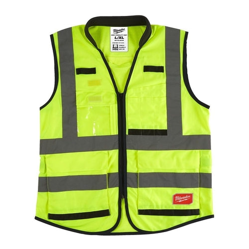 Milwaukee Premium High-Visibility Vest, Yellow