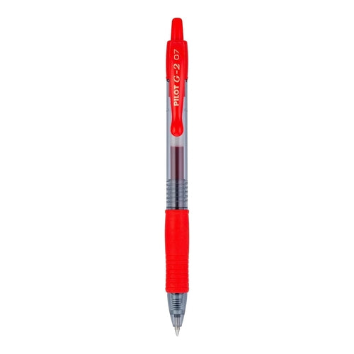 Pilot G2 Premium Gel Roller Pen, 0.7mm, Red