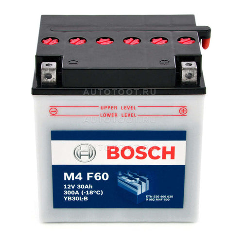 BOSCH M4 F 600 12V Battery, 30Ah