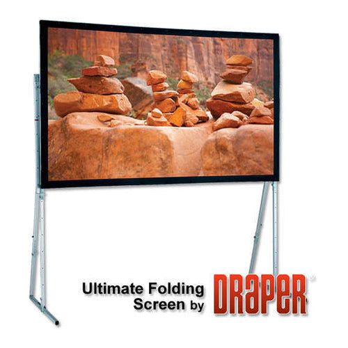 Draper Ultimate Folding Screen with Heavy Duty Legs 201 diag. 107x171, widescreen 16:10, 241305