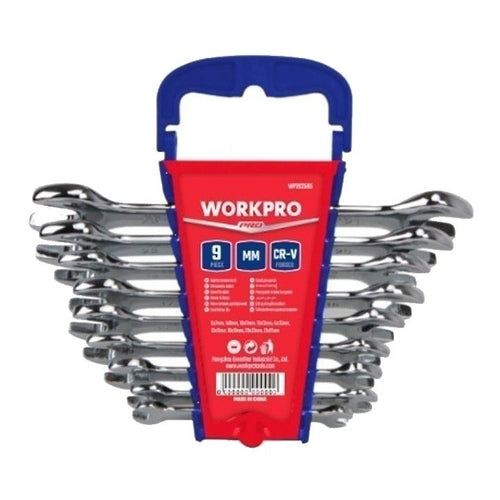 WORKPRO Long Patteren Wrench Set, 9Pcs, WP202505