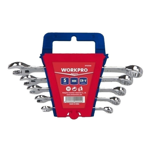 WORKPRO Chrome Wrench Set, 5Pcs, WP202500