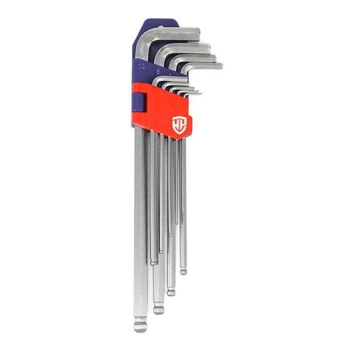 WORKPRO Long Arm Metric Ball Point Hex Key Set, 9Pcs, WP222006