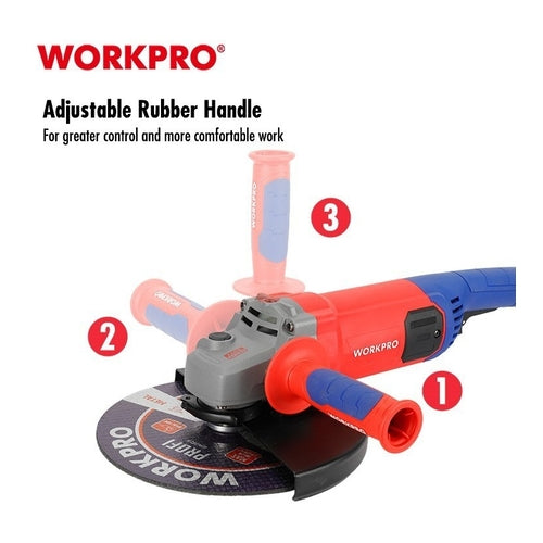 WORKPRO 230mm Professional Angle Grinder, 2200W, WP472004