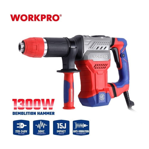 WORKPRO 15J Demolition Hammer, 1300W, WP470600