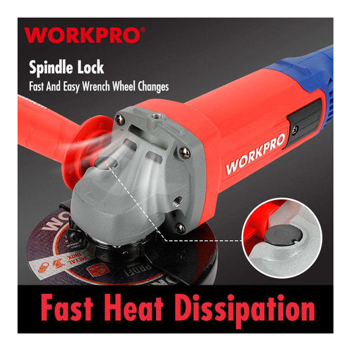 WORKPRO 125mm Professional Angle Grinder, 1300W, WP472001