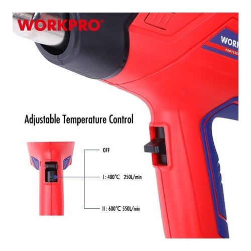 WORKPRO Professional Heat Gun, 2000W, WP474000