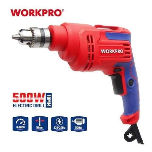 WORKPRO Corder Drill, 10mm, 500W, WP470000