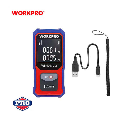 WORKPRO Electronic Level/Area/Volume Measuring Tool, 135FT / 40m, WP267001