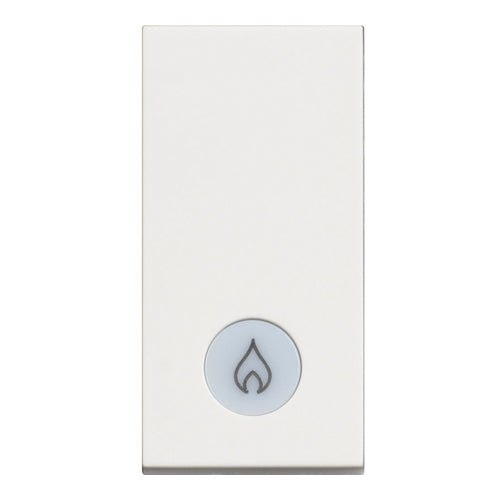 bticino Classia One-Way Switch with Heater Symbol Indicator, 1P, 16A, 250V, White