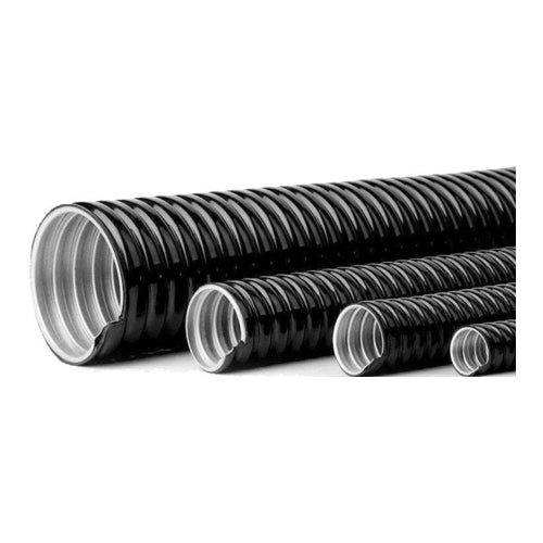 PVC Sheathed Flexible Metal Conduit, MSP, Black