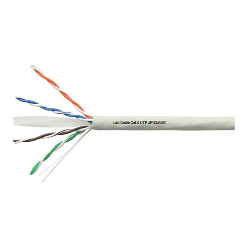 Techline Cat6 UTP 4 Pairs Cable Reel, 1000ft