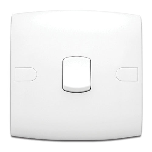 AlFanar 2 Way 1 Gang Switch, 10A, 220V, White