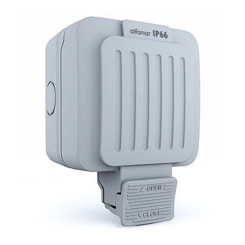 AlFanar IP66 Weatherproof Socket Enclosure, 1 Gang