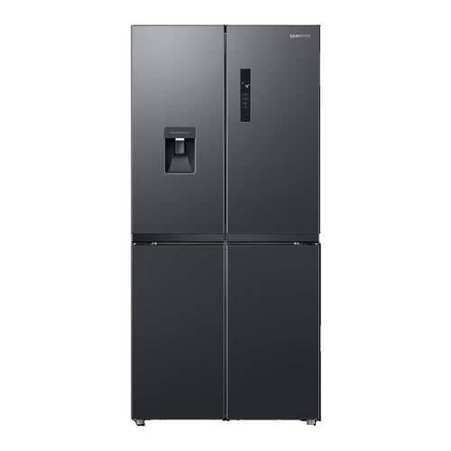 SAMSUNG French Door Refrigerator, 466L, Black, RF48A4010B4/LV